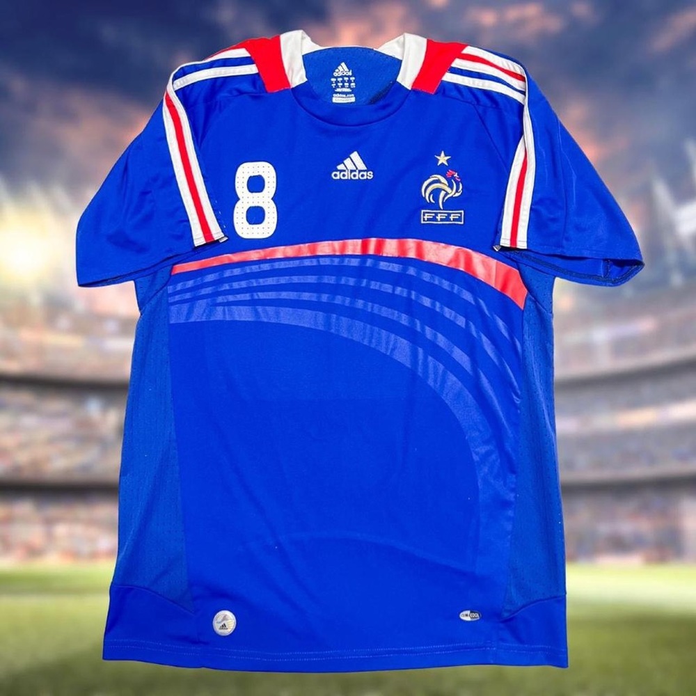 French Soccer Jersey ⚡RARE⚡ Anelka 8 French National Team - Adidas - XL